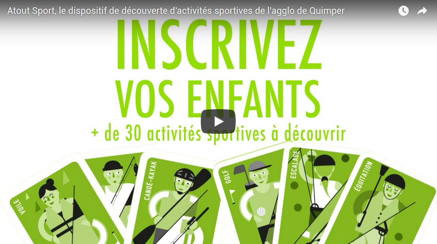 Atout Sport, le dispositif de découverte d'activités sportives de l'agglo de Quimper