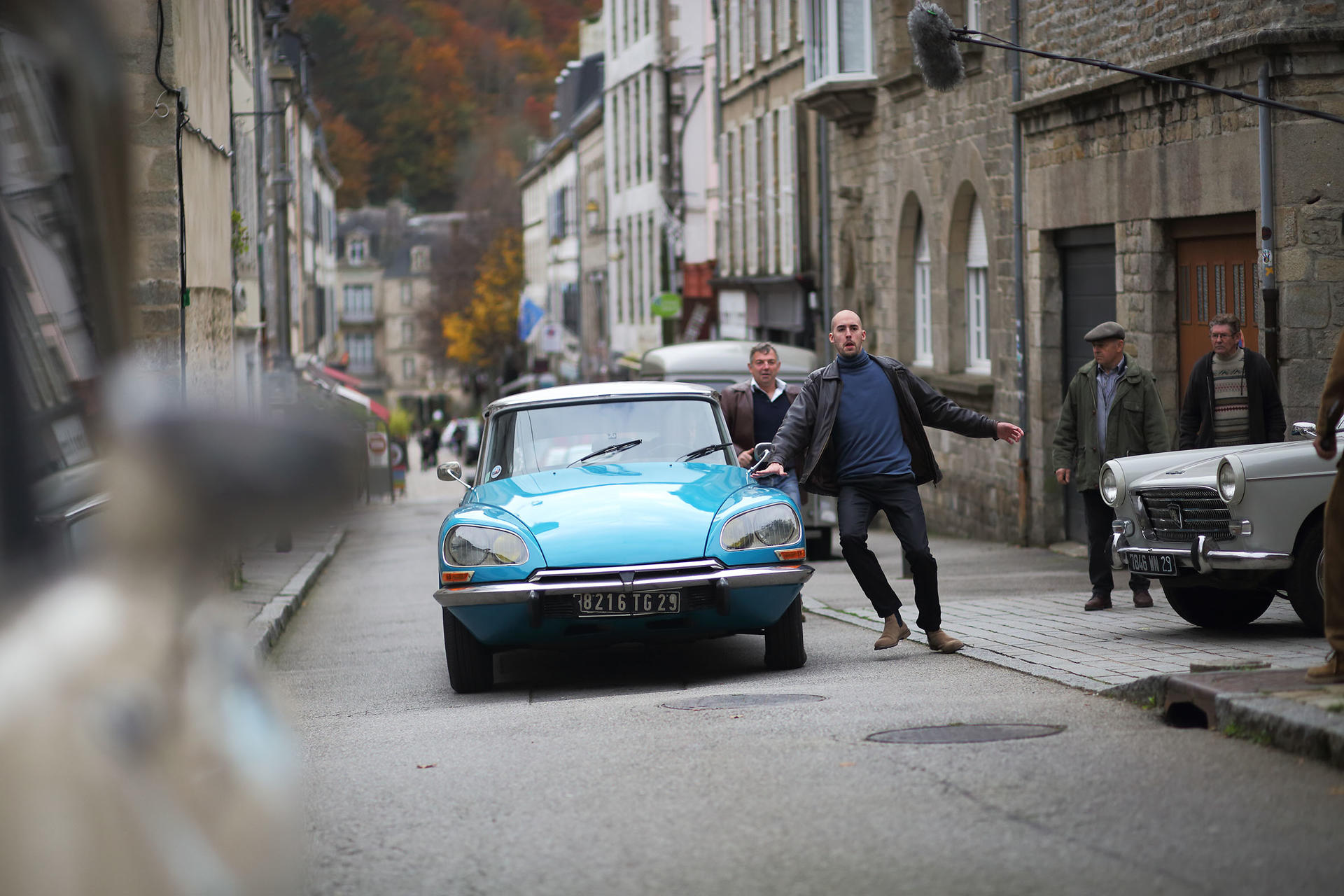 Tournage du 4e long métrage de Nicolas Guillou "Plogoff, 1980" dans les rues de Quimper 