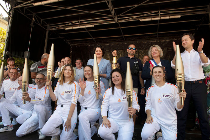 Passage de la flamme olympique à Quimper le 7 juin 2024