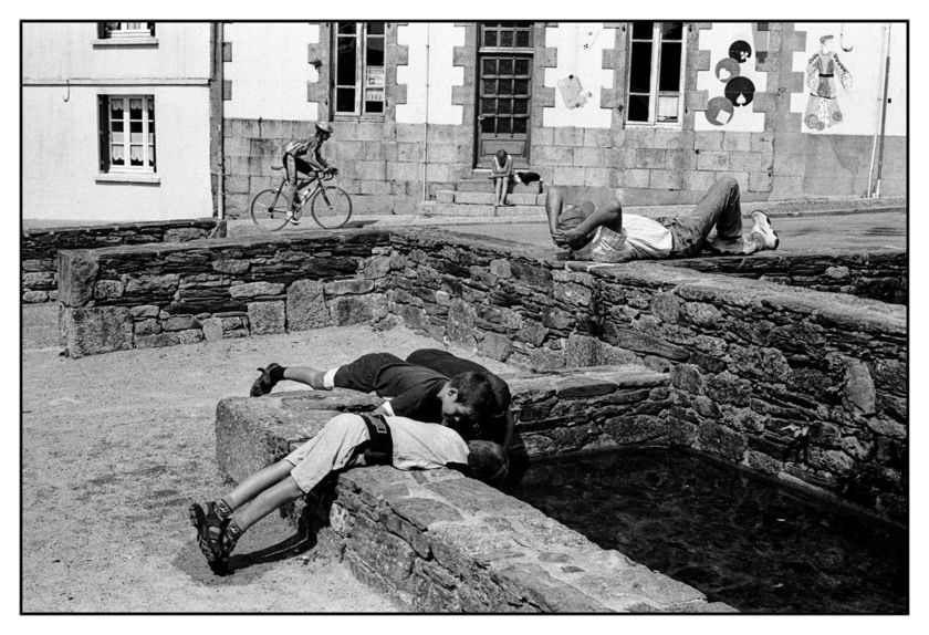 Course cycliste à la Feuillée en 2003.