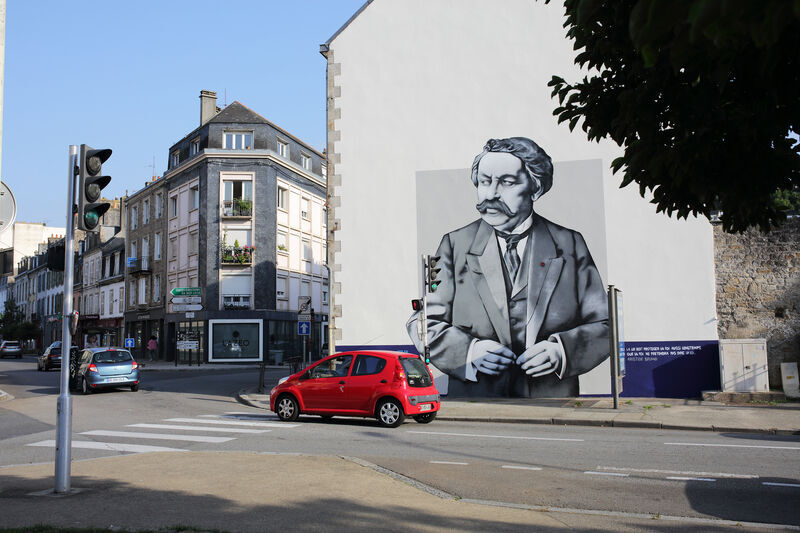 Parcours de la laïcité : un graff à l’effigie d’Aristide-Briand
