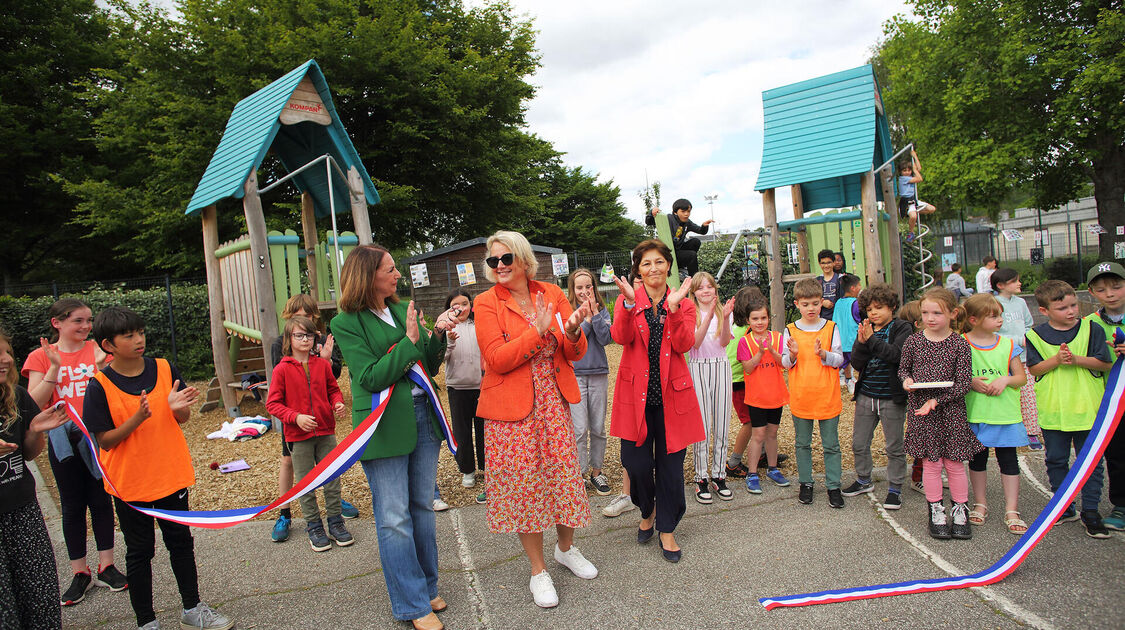 Végétalisation des cours d’école : Inauguration au groupe scolaire Léon-Goraguer
