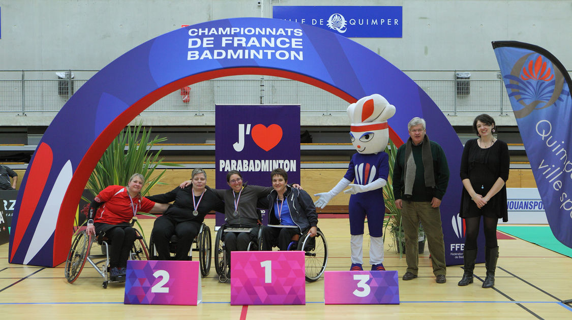 Du 20 au 22 janvier 2017 la halle des sports de Penhars accueillait les 4e championnats de France de parabadminton organisés par la section badminton de l Ujap (13)