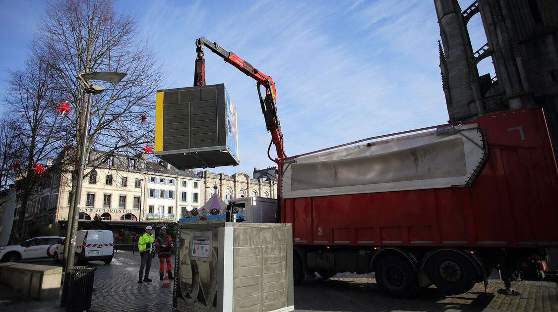 Mise en place des 11 Points d’apport volontaire dans le centre-ville piéton de Quimper