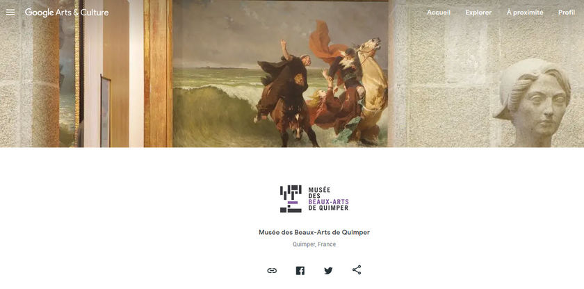 Le musée des beaux-arts sur Google Arts & Culture