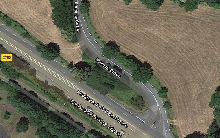 Des travaux route de Cuzon pour faciliter la sortie des véhicules 