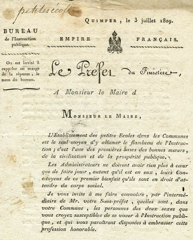 Circulaire du préfet Miollis, 1809