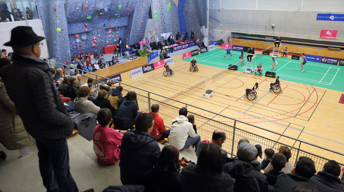 Du 20 au 22 janvier 2017 la halle des sports de Penhars accueillait les 4e championnats de France de parabadminton organisés par la section badminton de l Ujap (1)