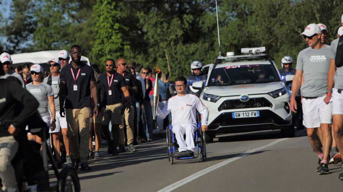 Passage de la flamme olympique 2024