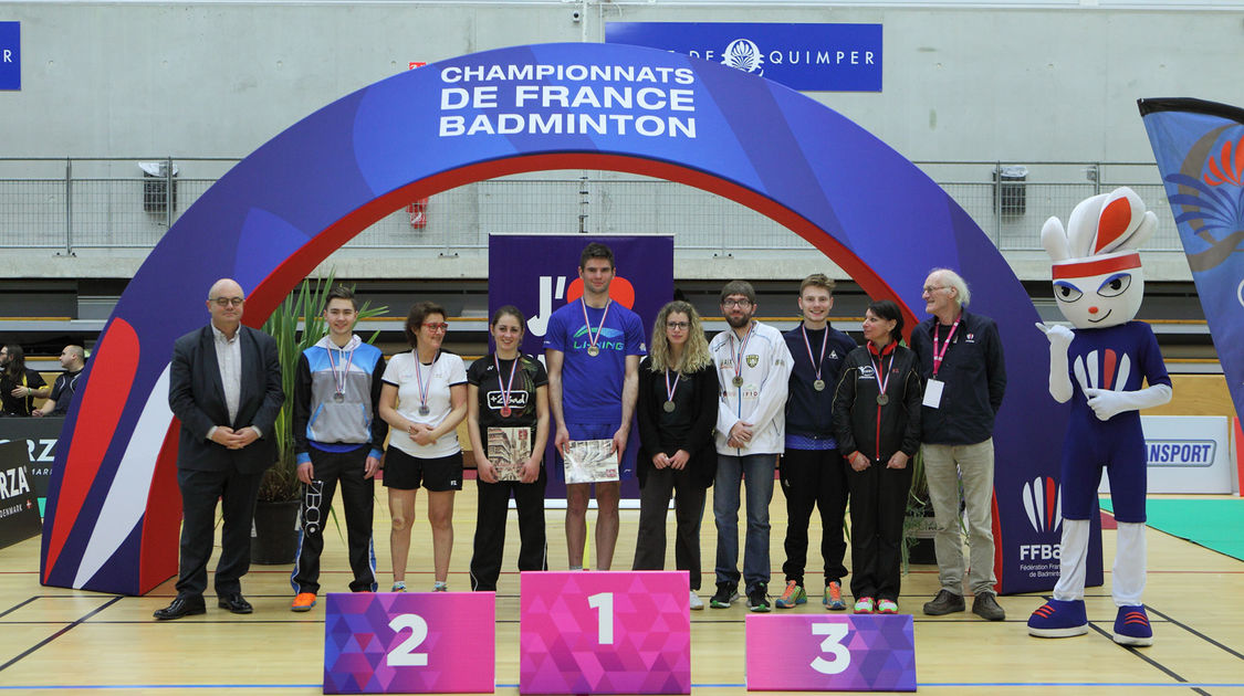 Du 20 au 22 janvier 2017 la halle des sports de Penhars accueillait les 4e championnats de France de parabadminton organisés par la section badminton de l Ujap (19)