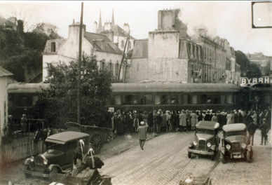 Le train présidentiel rue de Brest 