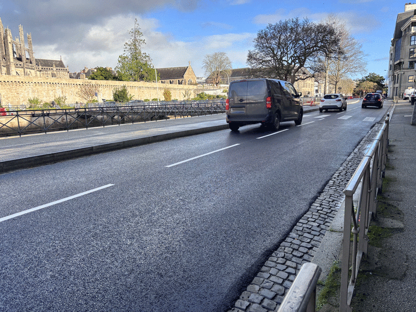 Quais de l’Odet : rétablissement de la circulation sur deux voies et ouverture de l’estacade