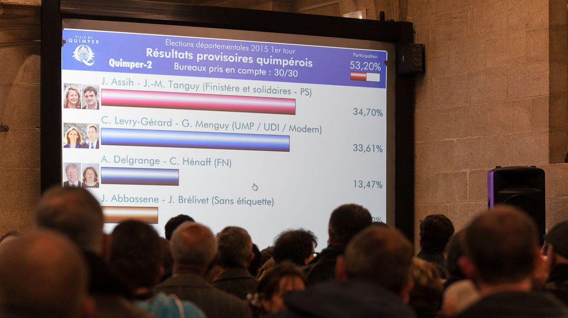 Premier tour des départementales 2015 - Soirée électorale en mairie centre (6)