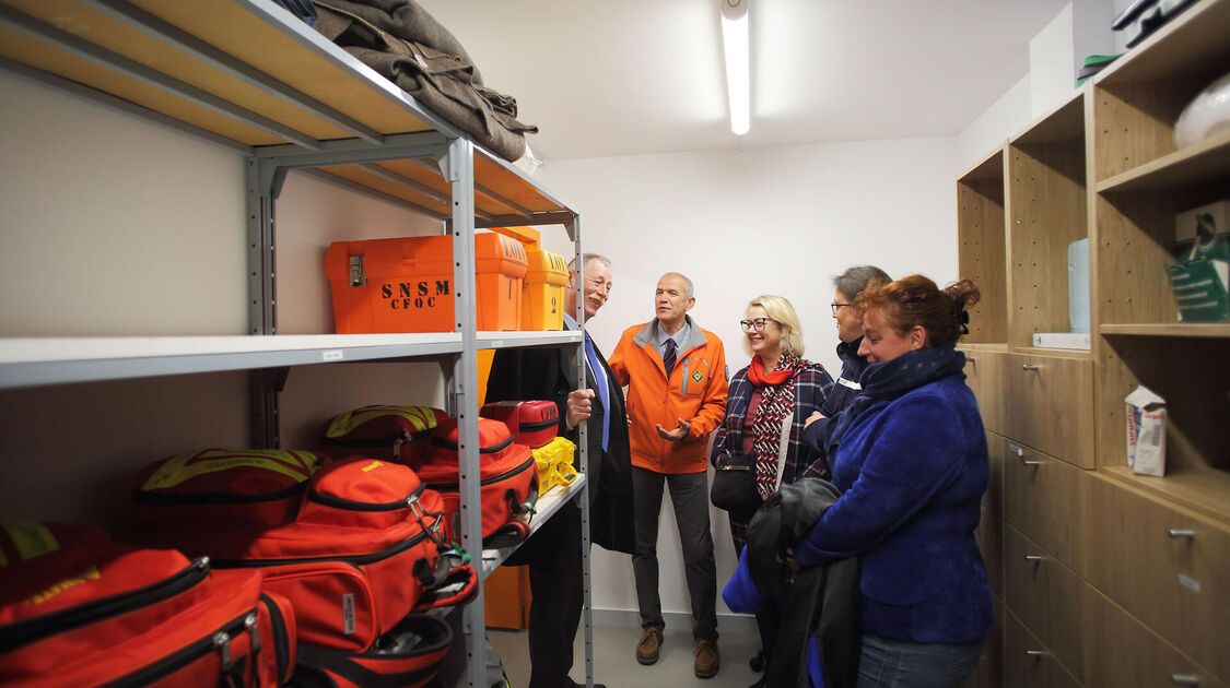  Inauguration du Centre de Formation et d'Intervention -SNSM Quimper, en présence de son parrain Jean Le Cam.