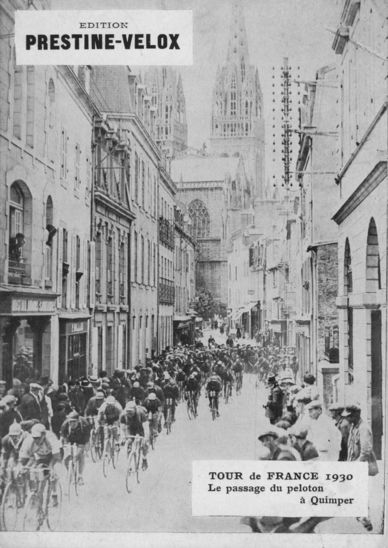 Déjà en 1930, le peloton du Tour fait un passage à Quimper.