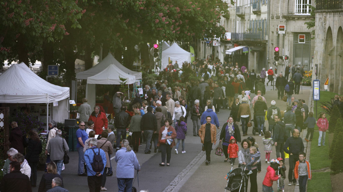 Le 10 mai 2015, le marché de la fleur d'été de retour sur les quais de l'Odet.