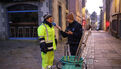 Reportage avec le service propreté de la Ville et France Bleu Breizh Izel