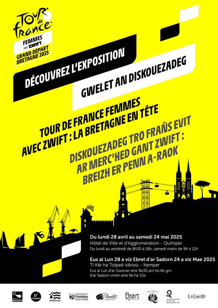 Exposition Tour de France Femmes avec Zwift « La Bretagne en tête »
