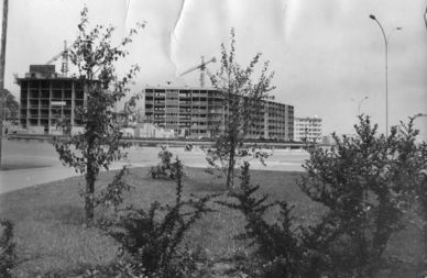 Immeubles en construction, boulevard de France