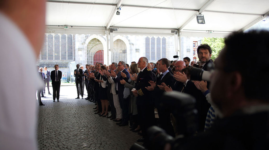 Visite du Président de la République Emmanuel Macron à Quimper (9)