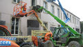 Chantier du pôle Max Jacob : Beaucoup d’activité autour de l’ancienne école Louis Pasteur. Le 6 mai 2014 